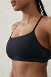 Ultra Luxe Mesh Strappy Crop, BLACK - alternate image 2