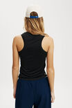 Soft Ruched Side Tank, BLACK - alternate image 3