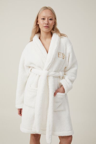 Hotel Body Snuggle Robe Personalised, COCONUT MILK