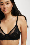 Holly Lace Underwire Bra, BLACK - alternate image 2