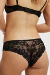 Holly Lace Cheeky Brief, BLACK - alternate image 2