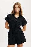 The Essential Beach Playsuit, BLACK - alternate image 4