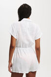 The Essential Beach Playsuit, WHITE - alternate image 3