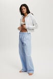 Boyfriend Boxer Pant, LIGHT BLUE/WHITE STRIPE - alternate image 1