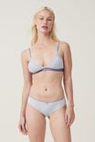Everyday Lace Triangle Padded Bralette, ARCTIC ICE - alternate image 1