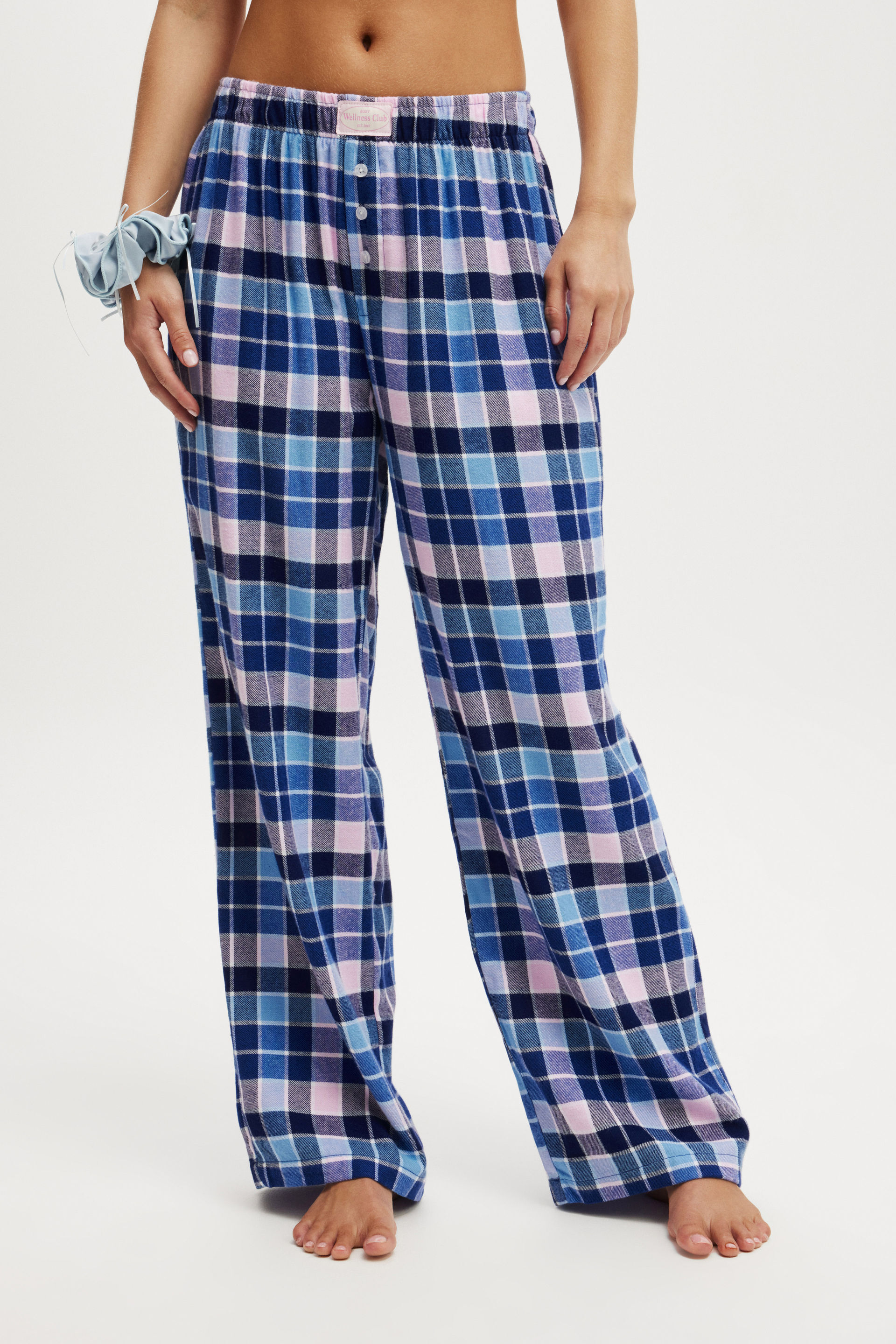 Flannel Wide Leg Pant