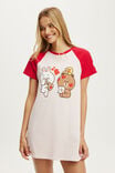 Relaxed Graphic T-Shirt Nightie, LCN LIN/LINE FRIENDS HEART STAMP - example image 4