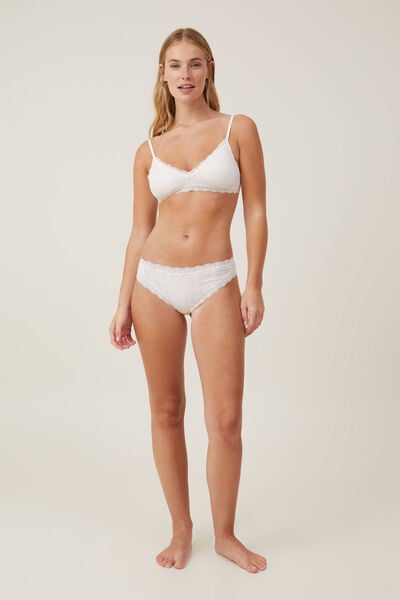 Women's Underwear Cotton Cute Low Bikini Rib Cheeky - Temu Australia