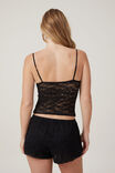 Enchanted Butterfly Lace Cami, BLACK - alternate image 3