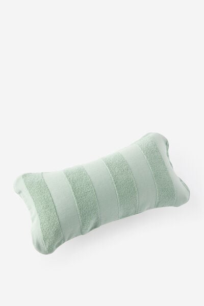 Body Inflatable Beach Pillow, GLACIAL GREEN STRIPE
