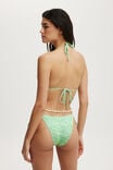 Slider Triangle Bikini Top, GEORGETTE FLORAL GREENS - alternate image 3