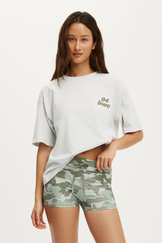 Ultra Soft Tie Front Micro Short, CAMO