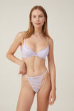 Butterfly Lace Tanga Cheeky Brief, LILAC BREEZE - alternate image 4