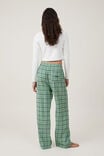 Flannel Boyfriend Boxer Pant Personalised, GREEN CHECK - alternate image 3