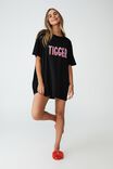 90S T-Shirt Nightie, LCN DIS/WINNIE THE POOH TIGGER TEXT