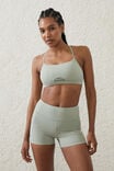 Ultra Luxe Mesh Strappy Crop, GREEN CLOUD - alternate image 1