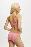 Organic Cotton Pointelle Bikini Brief, LOLA CHECK RED/PINK - alternate image 3