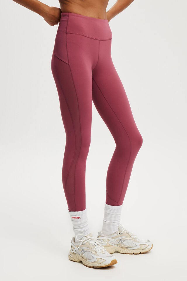 Ultra Luxe Mesh Panel 7/8 Tight, DRY ROSE MESH