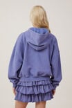 Zip Up Lounge Hoodie, WASHED BLUEBERRY DREAM - alternate image 3
