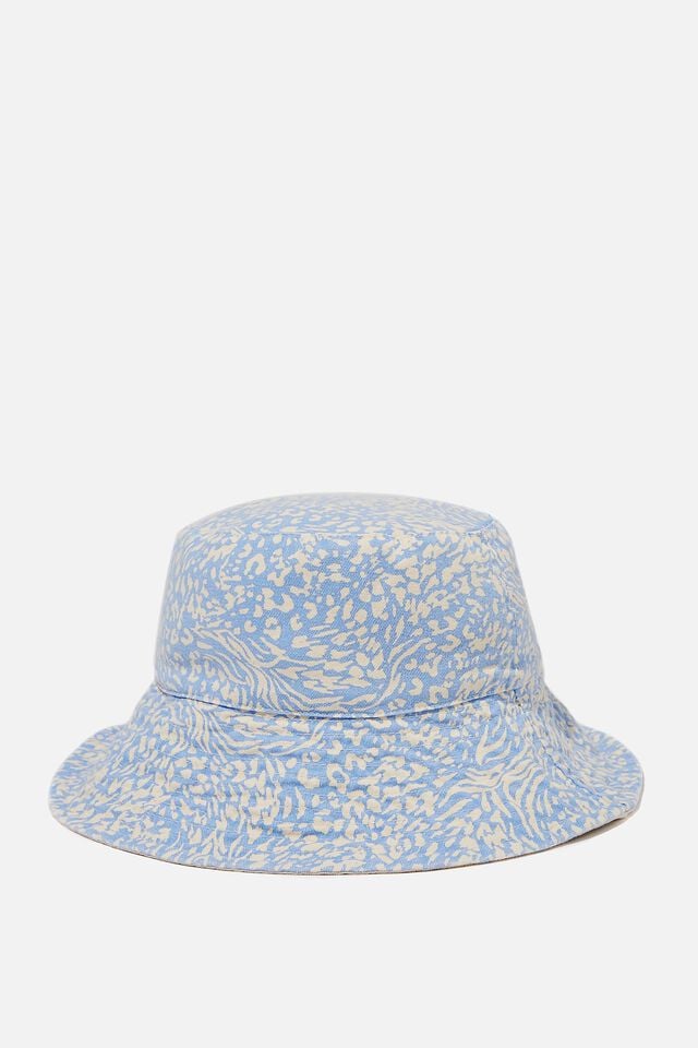 Bonnie Reversible Bucket Hat, HYBRID ZEBRA