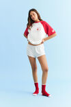 Oversized Lounge Graphic Tee, LCN LIN/LINE FRIENDS TO BROWN - example image 1