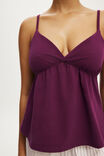 Dreamy Soft Triangle Babydoll Cami, BLACKCURRANT - example image 2