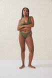 High Side Brazilian Seam Bikini Bottom, KHAKI WIDE RIB - alternate image 2