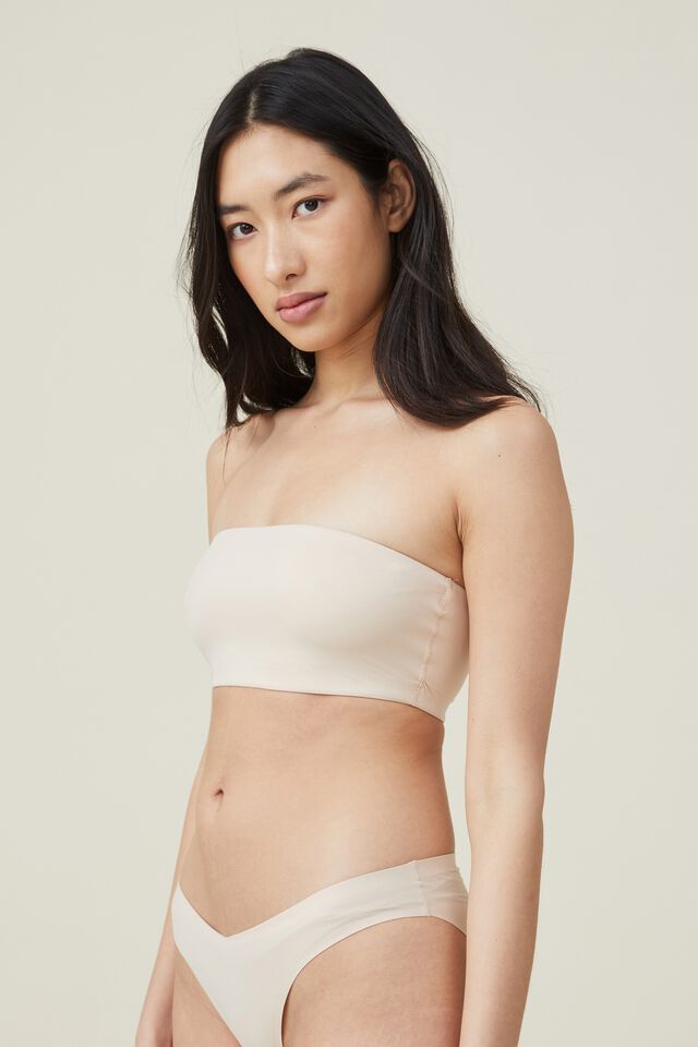 Cotton On Body Seamless Gathered Padded Bandeau Bralette 2024, Buy Cotton  On Body Online