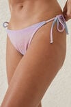 Fixed Tie Side Brazilian Bikini Bottom, SIERRA OMBRE SUNSET METALLIC - alternate image 2
