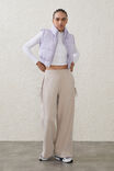 The Mother Puffer Panelled Crop Vest, LILAC LIGHT - alternate image 4