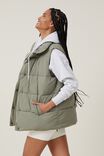 The Recycled Mother Puffer Vest 2.0, DUSTY KHAKI - alternate image 5