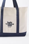 Club Tote, WHITE/NAVY - example image 2