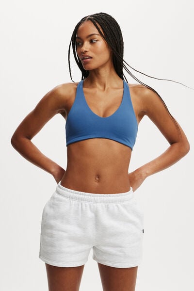 Ultra Soft Plunge Racer Crop, DEEP BLUE