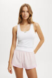 Woven Sleep Short With Lace Trim, MARIE GINGHAM PINK - alternate image 4