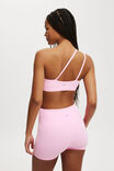 Rib One Shoulder Strappy Crop, MILLENNIAL PINK RIB - alternate image 3