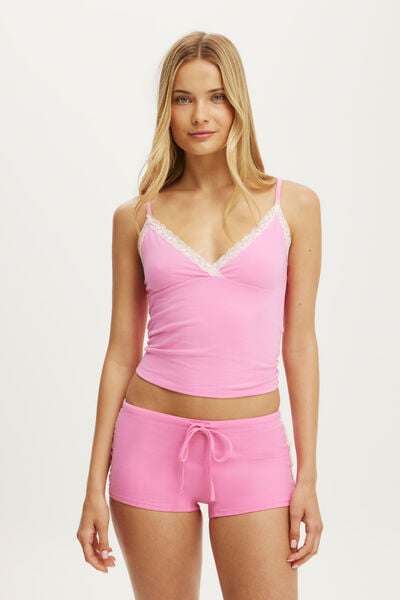 Dreamy Soft Triangle Cami, NOUGHTIES PINK/PINK KISS