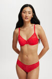 Everyday All Over Lace Bikini Brief, RASPBERRY - alternate image 4