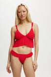 Rara Ruffle G String Brief, RASPBERRY - alternate image 4