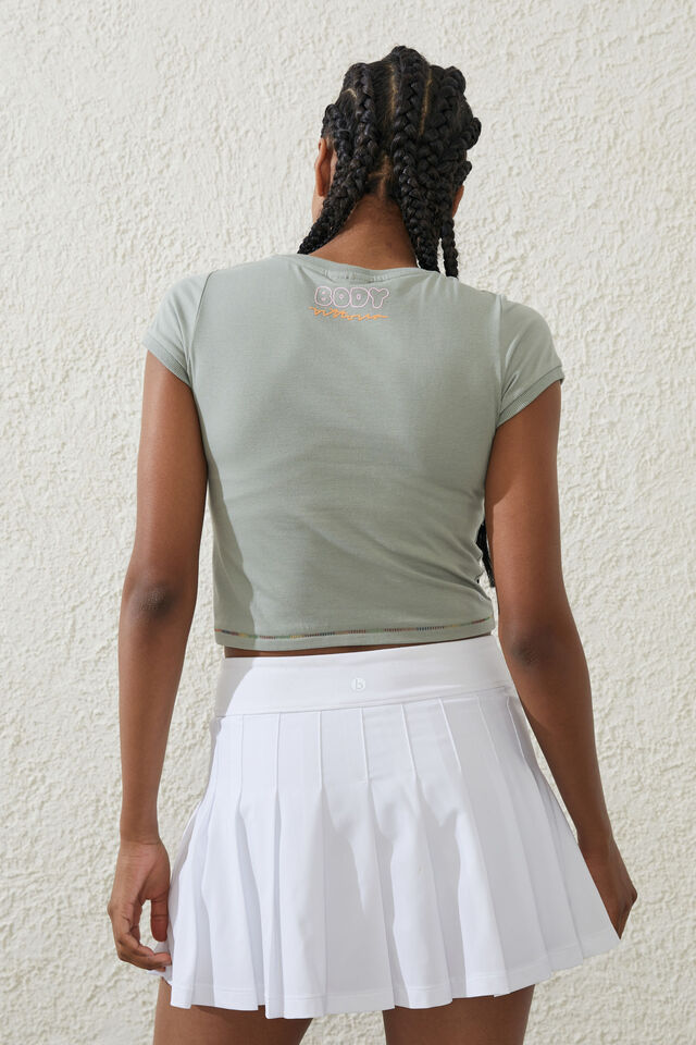 Amber Vittoria Active Fitted Tshirt, GREEN CLOUD/LCN AMBER VITTORIA