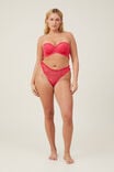 Butterfly Lace Strapless Push Up2 Bra, ROSE RED - alternate image 4