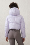 The Mother Puffer Wrap Cropped Jacket, LILAC LIGHT - alternate image 3