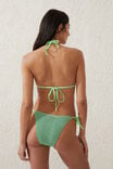 Slider Triangle Bikini Top, INTENSE LIME/BLACK CRINKLE - alternate image 3