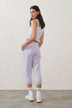 Lifestyle Cropped Gym Trackpant, LILAC LIGHT - alternate image 3