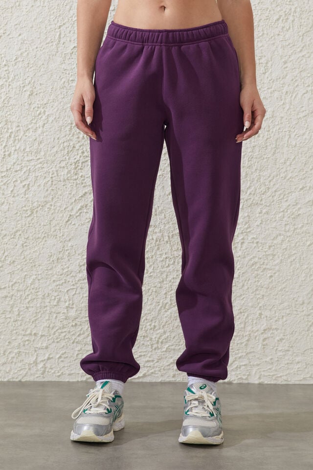 Plush Essential Gym Trackpant, PICKLED BEET