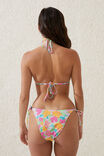 Slider Triangle Bikini Top, CELESTE FLORAL/WHITE - alternate image 3