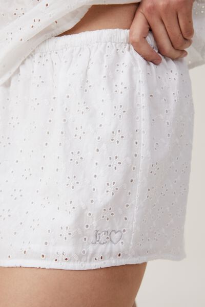 Bridal Cami And Short Set Personalised, WHITE
