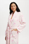 Luxe Terry Robe Personalised, MISSY BOWS/TENDER TOUCH PINK - alternate image 4