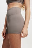 Highwaisted Shortie Short, DESERT GREY RIB - alternate image 2