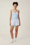 Woven Sleep Short With Lace Trim, MARIE GINGHAM BLUE - alternate image 1