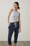 Lifestyle Cropped Gym Trackpant, MIDNIGHT MARLE - alternate image 4